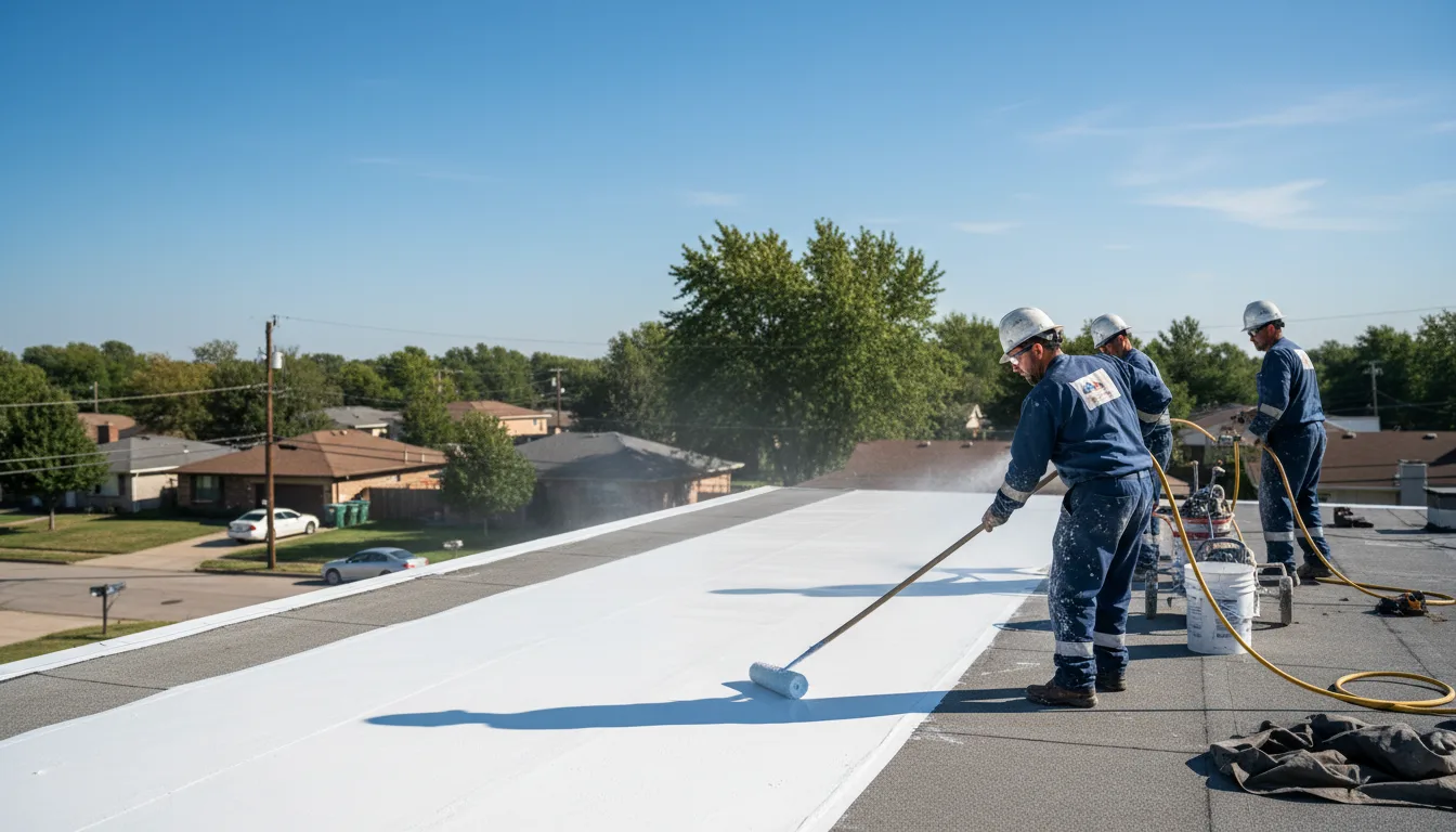 Commercial roof coating in Goodells, MI near me